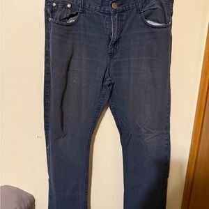 Men's Straight Fit Jeans in Deep Blue